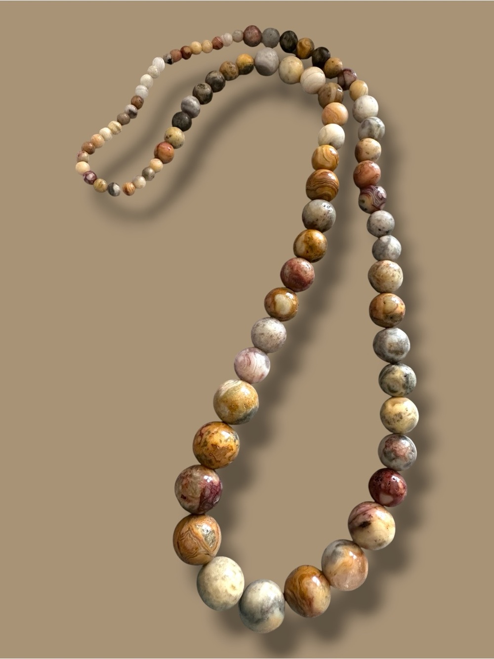 Crazy Lace Agate Crystal Necklace